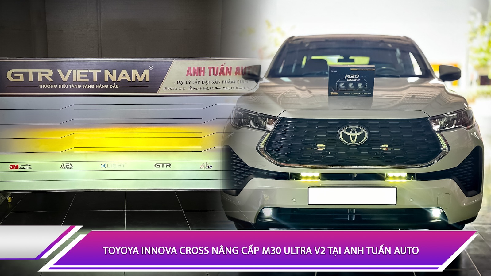 Toyota Innova Cross nâng cấp M30 Ultra V2 tại Anh Tuấn Auto